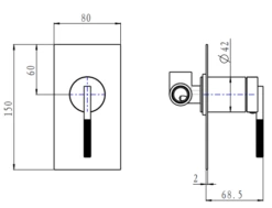 Caddence Shower Mixer -HERA BATHWARE 0f05da209191dbcf7b4c7d1d0da72fc7b95bd96840d926d6fa06215d3a304308