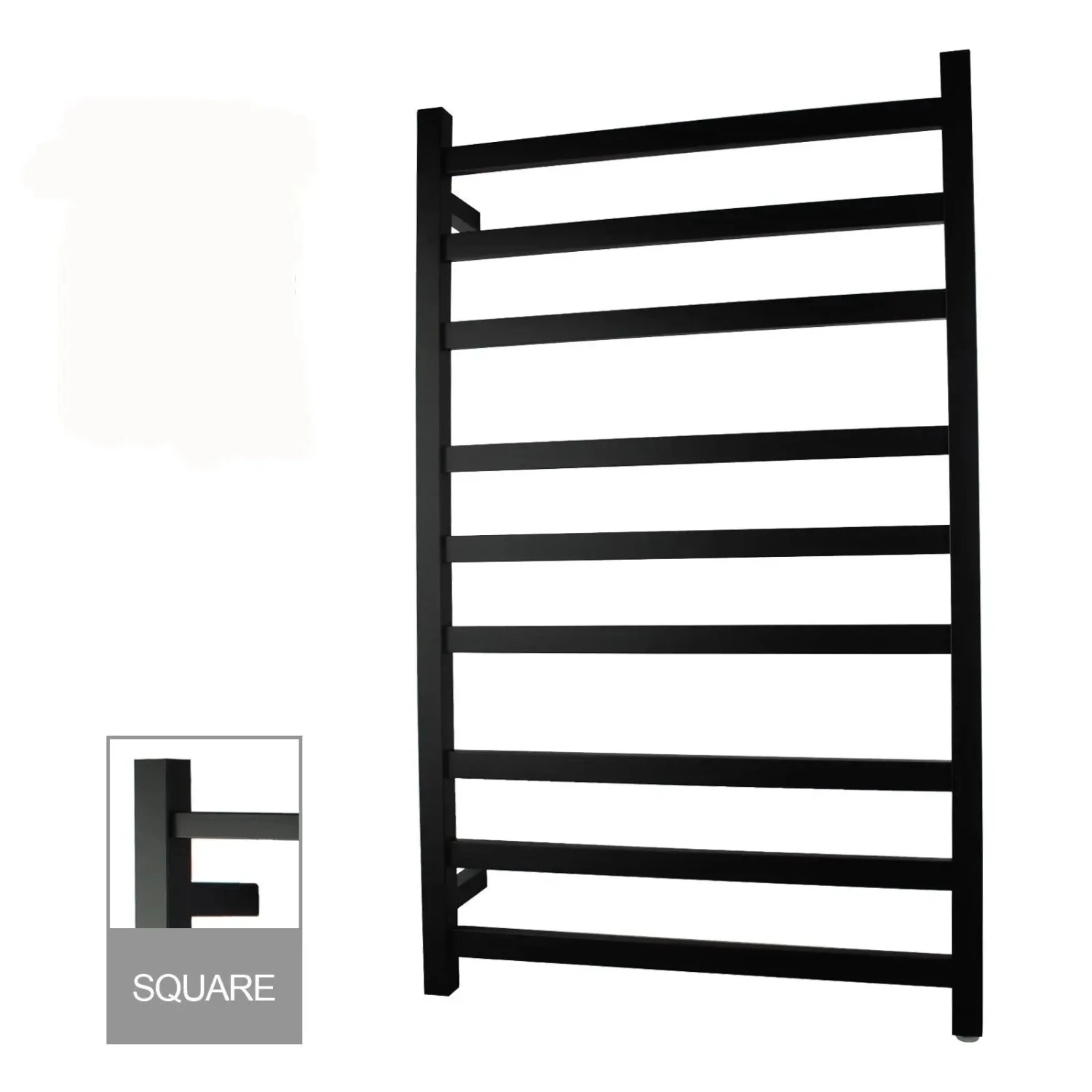 1000x600x120mm Square Matte Black Electric Heated Towel Rack 9 Bars 1 1000x600x120mm Square Matte Black Electric Heated Towel Rack 9 Bars