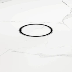 100MM ROUND TILE INSERT FLOOR WASTE 80MM OUTLET -HERA BATHWARE 100mm round tile insert floor waste 80mm outletbrushed nickelbathroom wastenero tapware 657936
