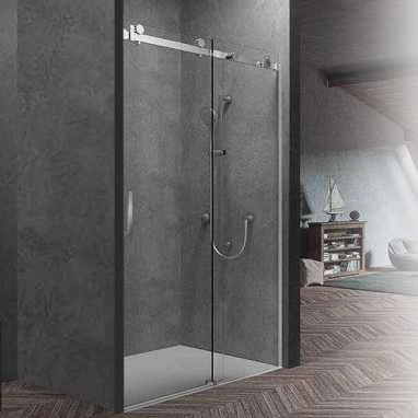 10mm Glass Sliding Shower Screen With Chrome Hardware 1 10mm Glass Sliding Shower Screen With Chrome Hardware