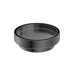 130MM ROUND TILE INSERT FLOOR WASTE 100MM OUTLET | Nero -HERA BATHWARE 130mm round tile insert floor waste 100mm outlet nerogun metalshower wastenero tapware 664294