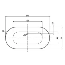 Franz Prince Freestanding Oval Slumber Edge Bath | Cob&Pen -HERA BATHWARE 1632872 4