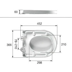 Franz Ashford White Toilet Seat Only Soft Close |Cob&Pen -HERA BATHWARE 1633056 4