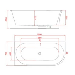 Versa Corner Back To Wall Bathtub 1500/1700mm | Cob&Pen 31 Versa Corner Back To Wall Bathtub 1500/1700mm | Cob&Pen -HERA BATHWARE 1634242 6 1