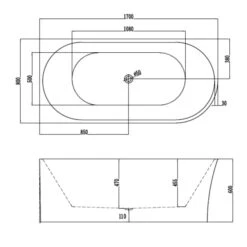 Versa Corner Back To Wall Bathtub 1500/1700mm | Cob&Pen 29 Versa Corner Back To Wall Bathtub 1500/1700mm | Cob&Pen -HERA BATHWARE 1641381 7