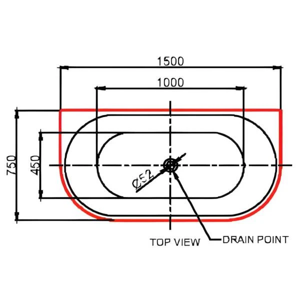 Halo MK2 Back To Wall Bathtub 1500/1700mm | Cob&Pen 11 Halo MK2 Back To Wall Bathtub 1500/1700mm | Cob&Pen - Image 11
