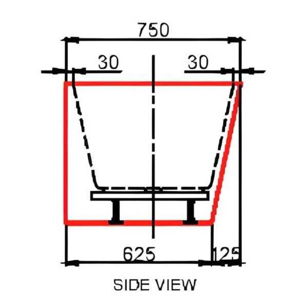 Halo MK2 Back To Wall Bathtub 1500/1700mm | Cob&Pen 9 Halo MK2 Back To Wall Bathtub 1500/1700mm | Cob&Pen - Image 9