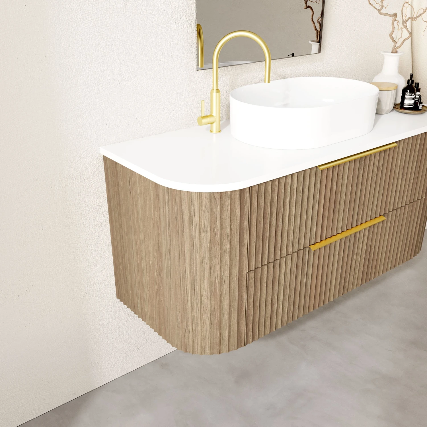 2 Drawers | The Shore Bathroom Wall Hung Vanity 750/900/1200/1500/1800mm 6 2 Drawers | The Shore Bathroom Wall Hung Vanity 750/900/1200/1500/1800mm - Image 6