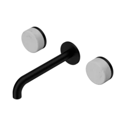 Serenity Wall Basin Set 220mm Spout -HERA BATHWARE 24D041MB image 1 1