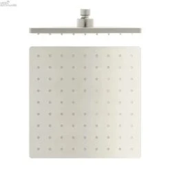 250MM ABS Square Shower Head -HERA BATHWARE 250mm abs square shower headbrushed nickelshower headnero tapware 485964