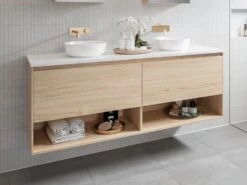 360mm Depth | Karlie Vanity Collection 600mm-1500mm Cabinet Only -HERA BATHWARE 360mm depth karlie vanity collection 600mm 1500mm cabinet onlycenter bowl1200mmcompact vanitytimberline 141319