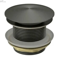 40mm Bath Pop-Up Plug With Removable Waste NO OVERFLOW | NERO 17 40mm Bath Pop-Up Plug With Removable Waste NO OVERFLOW | NERO -HERA BATHWARE 40mm bath pop up plug with removable waste no overflow nerographitepop up wastenero tapware 861152