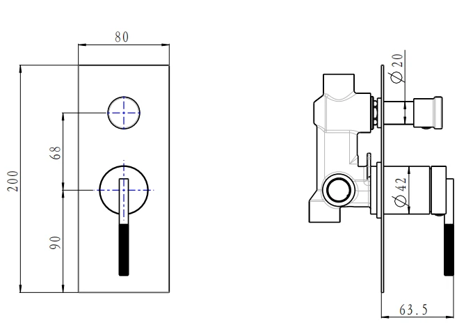 Caddence Shower Mixer With Diverter 4 Caddence Shower Mixer With Diverter - Image 4