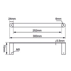 Rushy Hand Towel Rail -HERA BATHWARE 71c6ec0872fd83e9fbd648989cba58e2a1ba41a83d1bb675ad689eb1134ce318