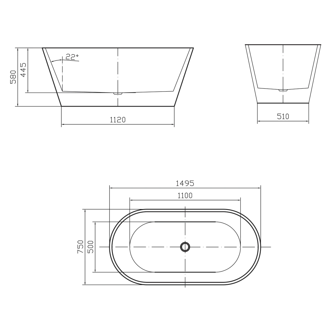 Rome Freestanding Bathtub | BestBm 3 Rome Freestanding Bathtub | BestBm - Image 3