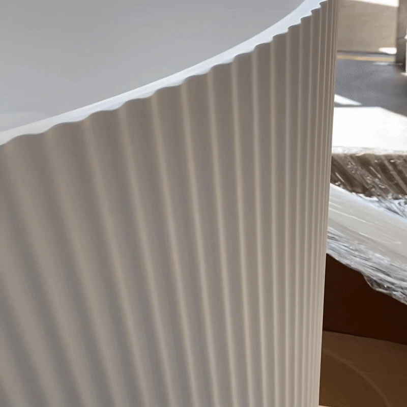 Brighton Groove Fluted Back To Wall Bath 3 Brighton Groove Fluted Back To Wall Bath - Image 3