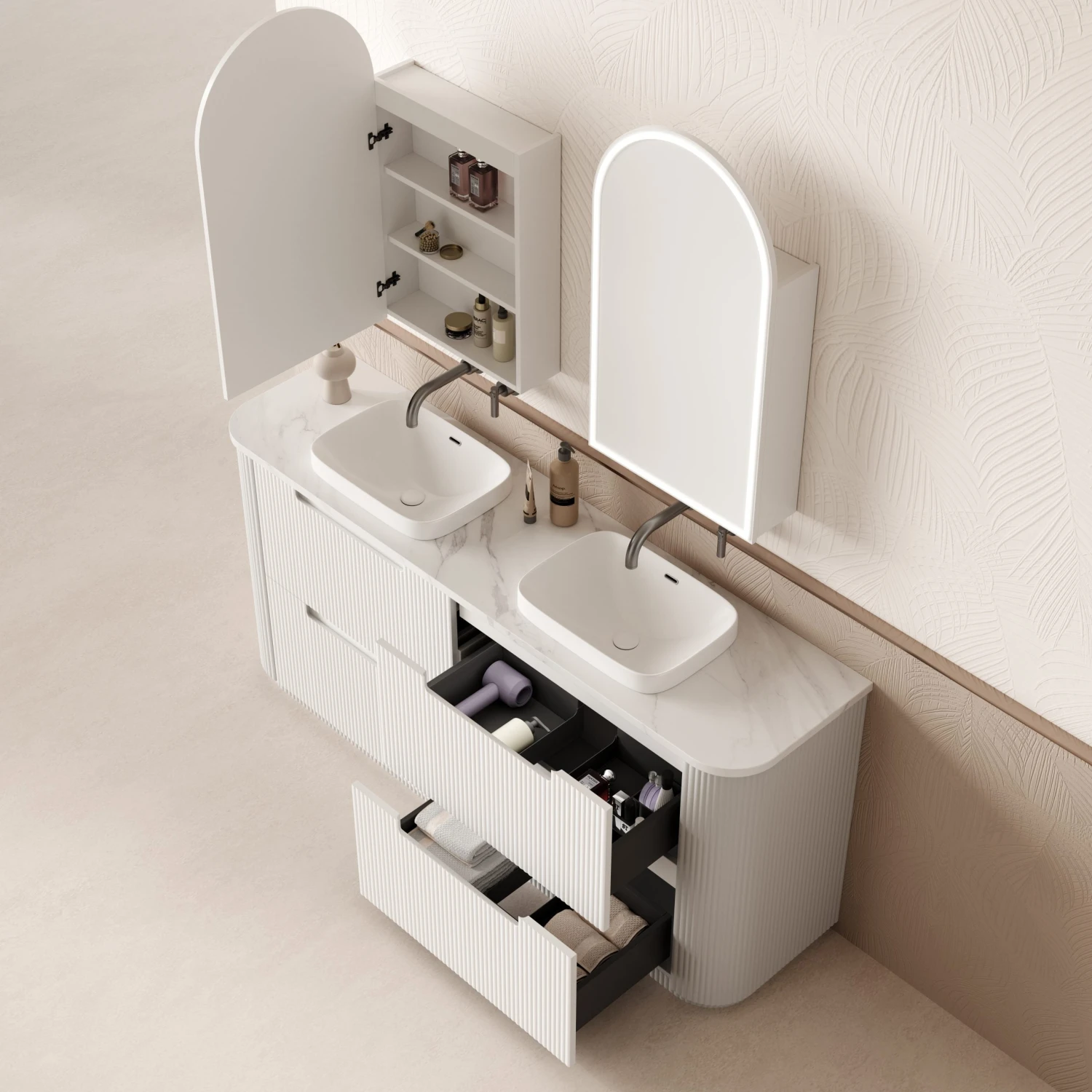 Curva Floor Standing Vanity 750-1800mm 4 Curva Floor Standing Vanity 750-1800mm - Image 4