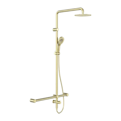 Mecca Care 32mm T-Bar Grab Rail 1100x750mm Twin Shower Set -HERA BATHWARE NRCS008BG image 1 1