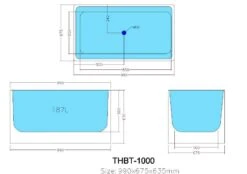 Theo Back To Wall Multifit Bathtub Non Overflow | Ceto -HERA BATHWARE WechatIMG692