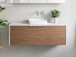 Ainsworth Wall Hung Vanity 600mm - 1800mm 5 Ainsworth Wall Hung Vanity 600mm - 1800mm -HERA BATHWARE ainsworth wall hung vanity 600mm 1800mmcenter bowl600mmtimberline 684165