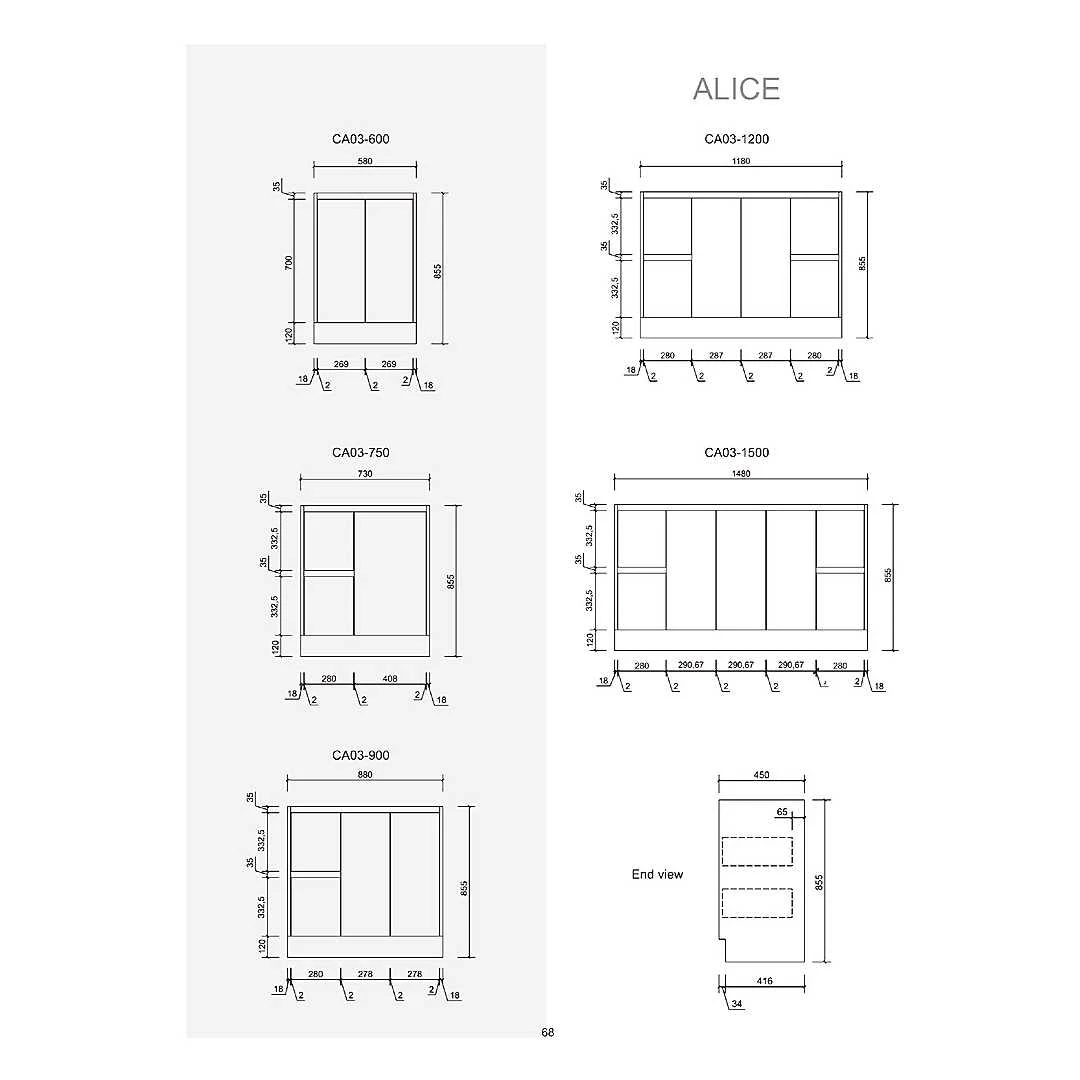 Alice Gloss White Free Standing Vanity - 900mm Drawers On RIGHT 3 Alice Gloss White Free Standing Vanity - 900mm Drawers On RIGHT - Image 3