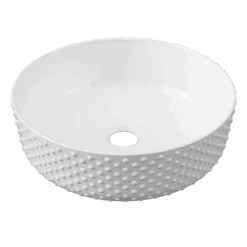 Allure Dimple Basin 360mm -HERA BATHWARE allure dimple basin 360mmgloss whitetimberline 850167