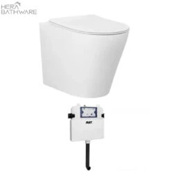 Alzano Matte White In Wall Toilet With R&T Cistern