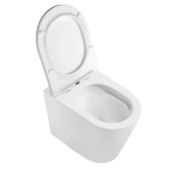 ALZANO Tornado Rimless Wall Face In Wall Toilet Pan ONLY 8 ALZANO Tornado Rimless Wall Face In Wall Toilet Pan ONLY -HERA BATHWARE alzano tornado rimless wall face in wall toilet pan onlyslim seatmatte whitetoiletinspire bathware 710056