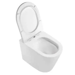 ALZANO Tornado Rimless Wall Face Toilet | Matte White | GeberitCistern Set -HERA BATHWARE alzano tornado rimless wall face toilet matte white geberit cistern settoiletinspire bathware 236258