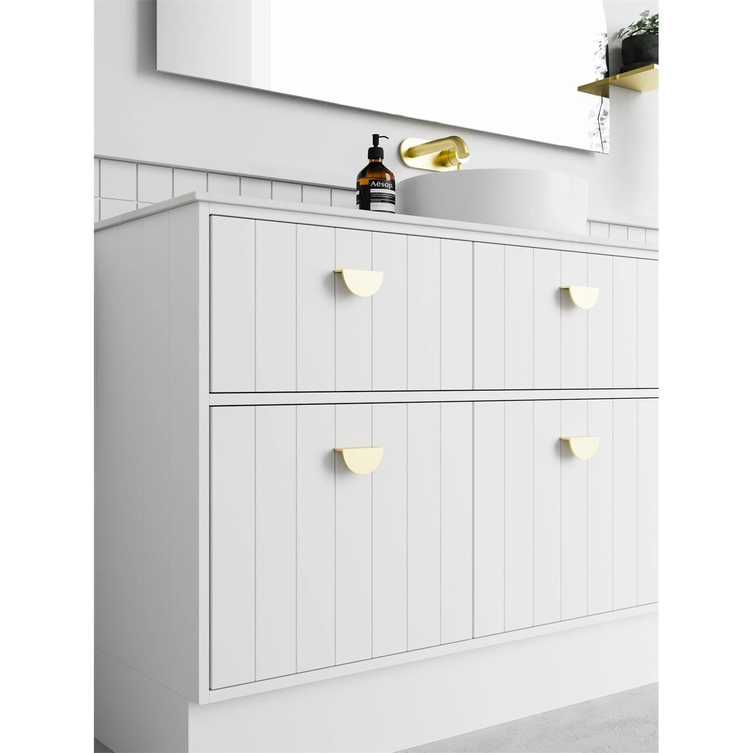 Anna Wall Hung Vanity 600mm 2 Anna Wall Hung Vanity 600mm - Image 2