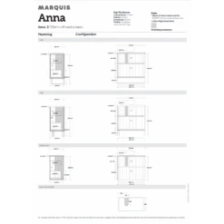 Anna Wall Hung Vanity 750mm -HERA BATHWARE anna wall hung vanity 750mmcenter bowlsymphony topvanitiesmarquis 561608