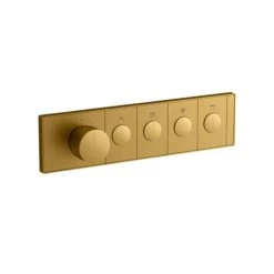 Anthem Recessed Mechanical Thermostatic Control 4 Outlet 7 Anthem Recessed Mechanical Thermostatic Control 4 Outlet -HERA BATHWARE anthem recessed mechanical thermostatic control 4 outlettrim kitbrushed brasskohler 815277