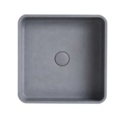 Aosta - Square Concrete Above Counter -HERA BATHWARE aosta square concrete above counterfrench grey b2above counter basinbnk 897468