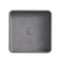 Aosta - Square Concrete Above Counter -HERA BATHWARE aosta square concrete above countergrey mist b1above counter basinbnk 403314
