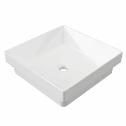 Arcade Inset White Ceramic Basin 400mm -HERA BATHWARE arcade inset white ceramic basin 400mmgloss whitetimberline 978716