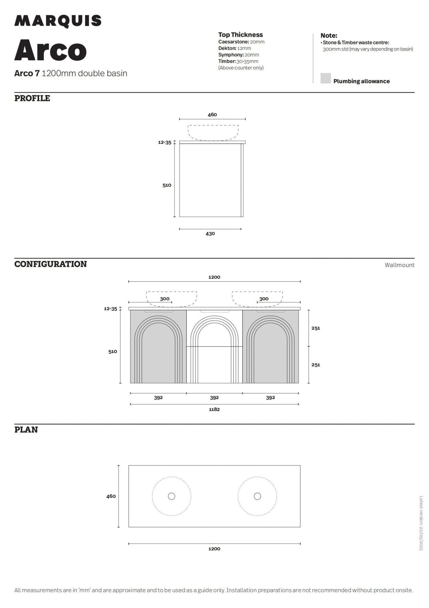Arco 1200mm Bathroom Wall Hung Vanity 5 Arco 1200mm Bathroom Wall Hung Vanity - Image 5