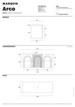 Arco 1200mm Bathroom Wall Hung Vanity 11 Arco 1200mm Bathroom Wall Hung Vanity -HERA BATHWARE arco 1200mm bathroom wall hung vanitysymphony topcenter bowlvanitiesmarquis 664671