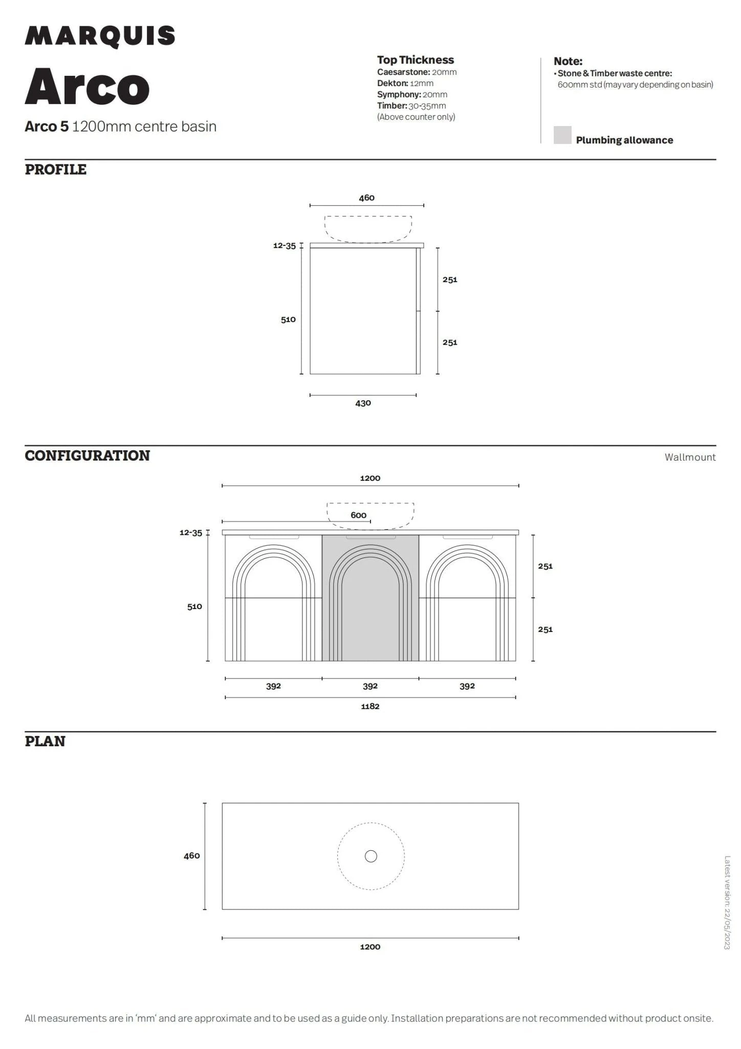 Arco 1200mm Bathroom Wall Hung Vanity 3 Arco 1200mm Bathroom Wall Hung Vanity - Image 3
