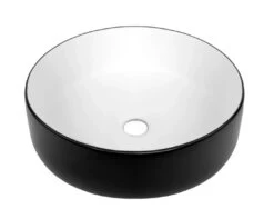 ARTIS 88 Round Above Counter Basin 355x355x120 -HERA BATHWARE artis 88 round above counter basin 355x355x120matte white blackbasininspire bathware 584078
