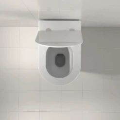 Azaria In Wall Rimless Tornado Toilet -HERA BATHWARE azaria in wall rimless tornado toiletgloss white pan onlyfifth ave 303674