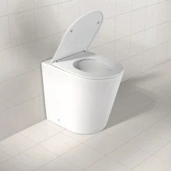 Azaria In Wall Rimless Tornado Toilet -HERA BATHWARE azaria in wall rimless tornado toiletmatte white pan onlyfifth ave 364177