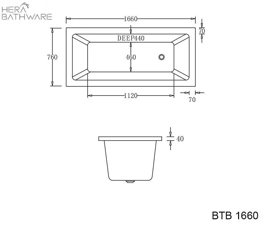 BARI Drop In Bath 3 BARI Drop In Bath - Image 3