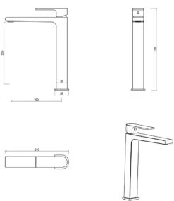 Beki Tall Basin Mixer -HERA BATHWARE beki tall basin mixerfrench goldbella vista 274963