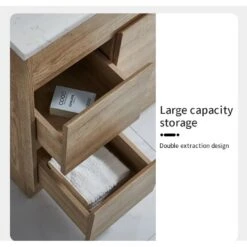 Bellay Free Standing Timber Look Vanity 900mm Drawers On Right -HERA BATHWARE bellay free standing timber look vanity 900mm drawers on rightvanitieslouis marco 991627