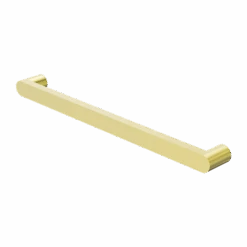 BIANCA 240V Single Heated Towel Rail -HERA BATHWARE bianca 240v single heated towel railbrushed goldnero tapware 851980