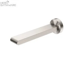 BIANCA FIXED BATH SPOUT 200MM 9 BIANCA FIXED BATH SPOUT 200MM -HERA BATHWARE bianca fixed bath spout 200mmbrushed nickelbath spoutnero tapware 579798