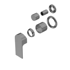 Bianca Shower Mixer With Diverter Seperate - Trim Kits Only -HERA BATHWARE bianca shower mixer with diverter seperate trim kits onlywithout plategun metalwall basin mixernero tapware 300453