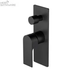 BIANCA Shower Mixer With Diverter -HERA BATHWARE bianca shower mixer with divertermatte blackshower mixernero tapware 893948