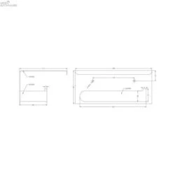 BIANCA Toilet Roll Holder With Phone Holder -HERA BATHWARE bianca toilet roll holder with phone holdergun metaltoilet roll holdernero tapware 959777