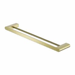 BIANCA Towel Rail 600MM Single/Double Towel Rails 20 BIANCA Towel Rail 600MM Single/Double Towel Rails -HERA BATHWARE bianca towel rail 600mm singledouble towel railsdouble towel railbrushed goldtowel railnero tapware 489295